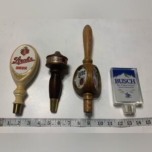 Vintage Beer Tap Handles Set of 4 Michelob Busch Miller Lite Ltroch Beer